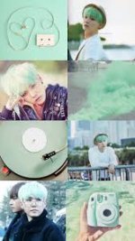 Min Yoongi // BTS // Mint aesthetic