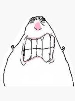 hamster drawing meme, angry Sticker ...