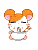 Mouse eating Ramen