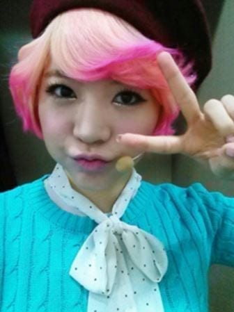 Sunny pink hair