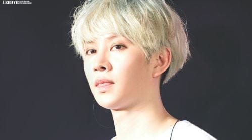 Heechul blonde hair