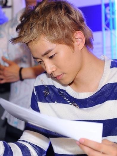 Junho blonde hair