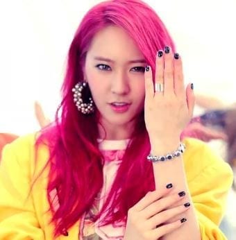 Krystal pink hair