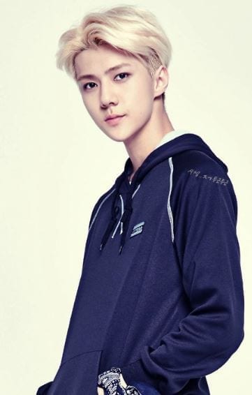 Sehun blonde hair