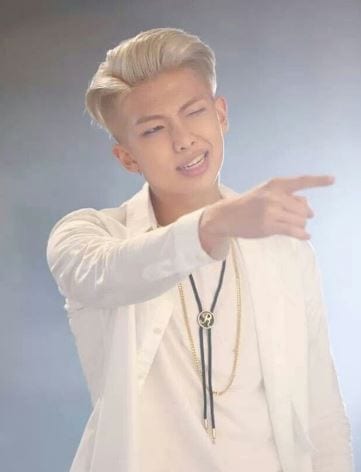 Rap Monster blonde hair