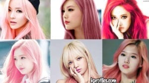 Female kpop pink hair