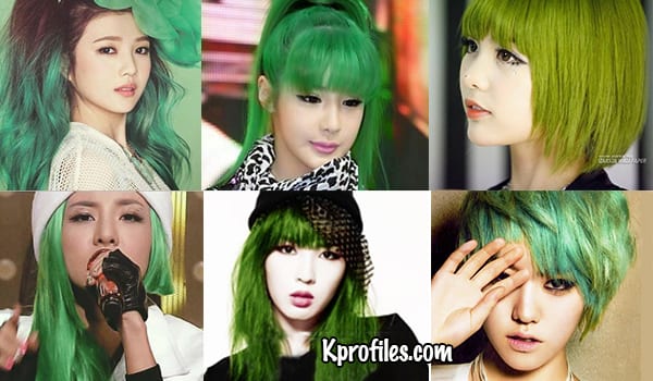 Who rocks green hair? (Kpop female edition) (Updated!)
