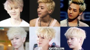 Kpop blonde hair mle