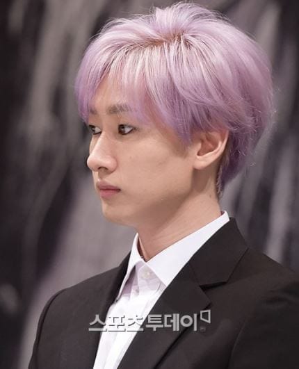 purple hair boy