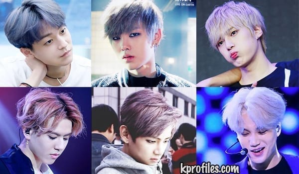 Kpop purple hair male