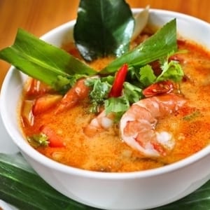 Tom Yum (A Thai seafood soup)