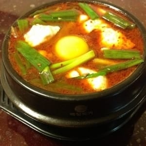 Soondubu Jjigae (Korean soft spicy tofu stew)