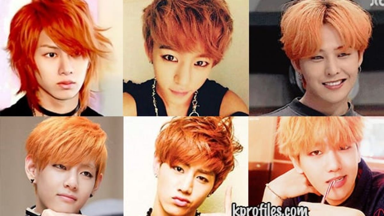 Who rocks orange hair? (Kpop male edition) (Updated!)