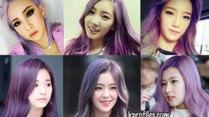 Kpop girls purple hair