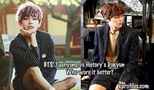 Who wore it better? BTS' Taehyung vs History's Dokyun 