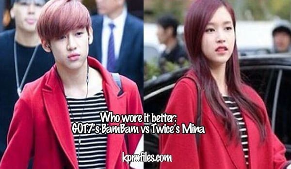GOT7’s BamBam vs Twice’s Mina
