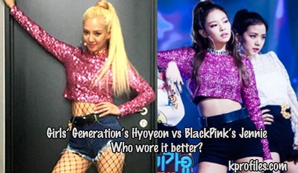 Girls Genaration’s Hyoyeon vs BlackPink’s Jennie