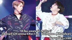 Who wore it better Daniel vs Taehyun