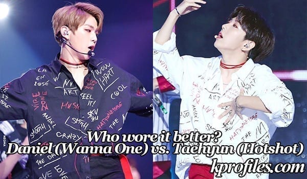 Who wore it better Daniel vs Taehyun