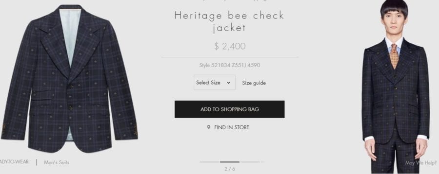 Heritage bee check jacket