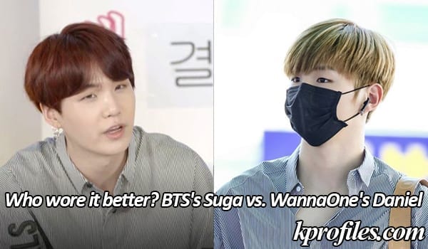 Who wore it better? Daniel (Wanna One) vs Suga (BTS) (Updated!) - Kpop ...