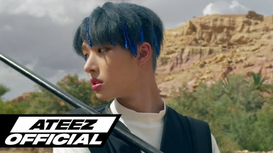 ATEEZ Mingi Blue Hair - wide 5