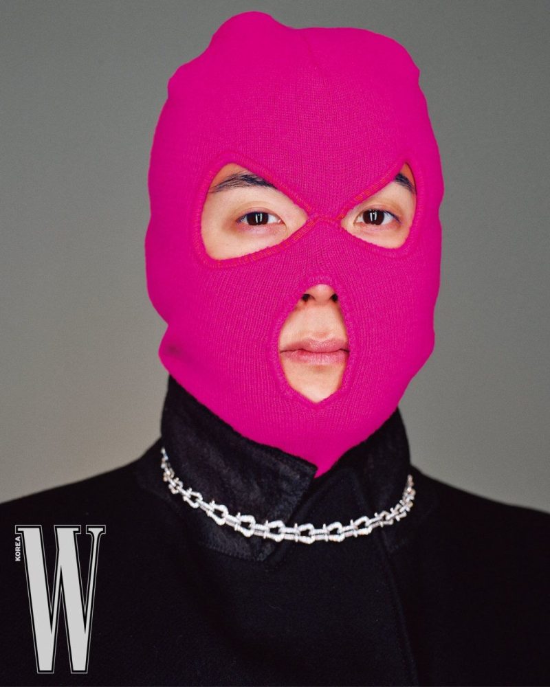 Pink ski mask balaclava Rosa Girlie woman' Sticker