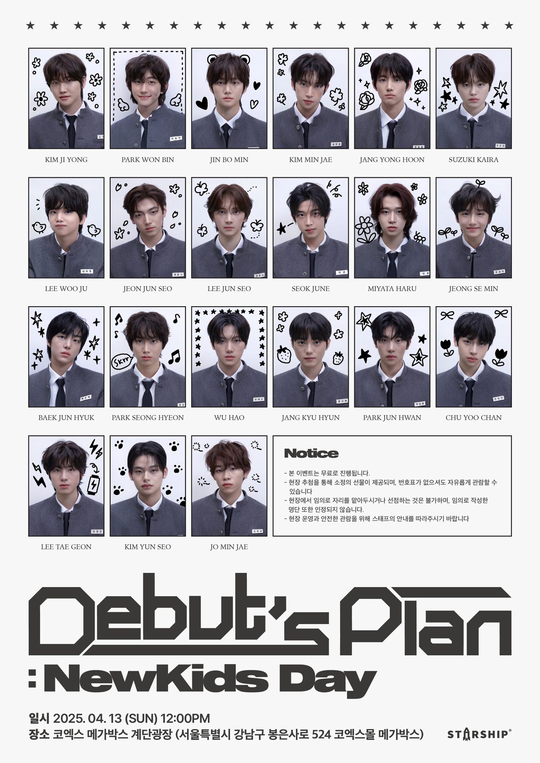 Debuts Plan Contestants